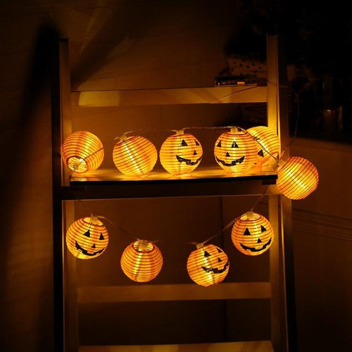 Pumpkin-Shaped Led String Lights For Halloween - Dreamy Hot Deals